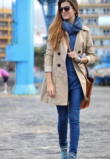 outfit casual invierno azul-beige
