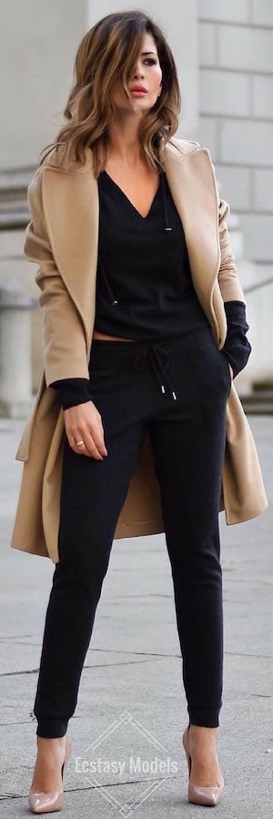 outfit cashmere negro