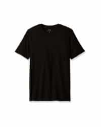 comprar camiseta negra basica de algodon manga corta hombre