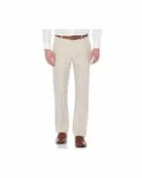 pantalon de lino color beige para hombre