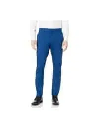 pantalon de vestir azul electrico elastico hombre