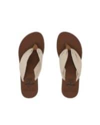 sandalias caribenas planas estilo pata de gallo color beige para mujer