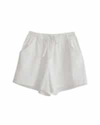 Shorts de lino blancos 