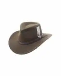 sombrero de vaquero de fieltro de lana aplastable de hombre