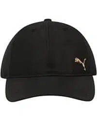 Gorra negra con pin oro rosado