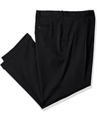 Pantalon negro plisado