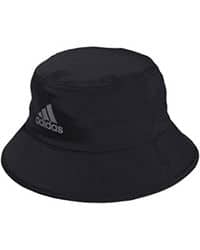 Bucket hat negro con logo de Adidas bordado