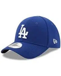 Gorra beisbolera azul con bordado blanco de L.A.