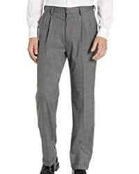 Pantalon gris de vestir plisado