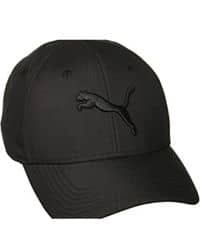 Gorra con bordado de puma monocromatica negra