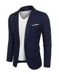 blazer azul marino panuelo blanco d52e6091