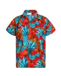 camisa roja hawaiana 