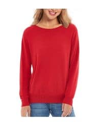 Suéter rojo de punto