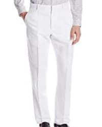 Pantalon de vestir blanco recto 