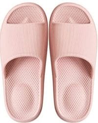 Sandalias de goma rosa
