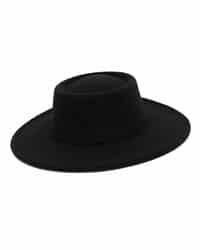 sombrero negro de lana 