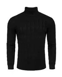 Suéter negro de punto